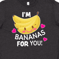 thumbnail image 4 of Inktastic I'm a Bananas for You with Cute Banana and Hearts Youth T-Shirt, 4 of 5