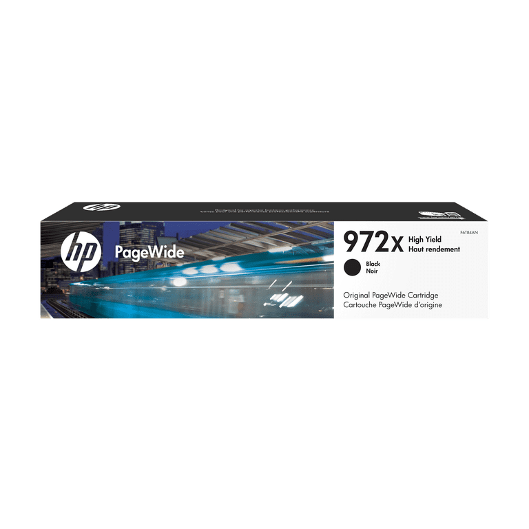 HP 972X Black Ink Cartridge F6T84AN - High Yield, For Various HP