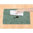 thumbnail image 3 of REGALWOVEN Set of 6 Faux Leather Placemats for Kitchen Dining Table Decor, Washable Table Placemats Wipeable Table Mat Green 18*12in, 3 of 7
