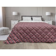 thumbnail image 1 of Geometric Down Alternative Comforter, Vintage Classic Concentric Squares and Circles Abstract Architecture, Microfiber Quilt for All Season, 5 Sizes, Blush Amber and Beige, by Ambesonne, 1 of 3