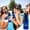 Blue, variant on Neoprene Beer Bottle Cooler Sleeve 7.1 Inch - Insulated Zipper Cover with Built-in Bottle Opener for 330ml Standard Beer Bottles, Portable Drink Holder for Outdoor Parties, Beach, Camping, Travel