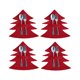 thumbnail image 2 of Bearachild 4 unidades/juego de vajilla de árbol de Navidad, bolsa de almacenamiento, bolsa de dulces, decoración, organizador de dinero en efectivo, Kits de decoración para fiestas Rojo Bearachild HA068283-01B, 2 of 6