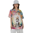 thumbnail image 4 of Happy Birthday to Maine Coon Kitten Party Balloons Cake Hawaiian Shirt Breathable Summer Unisex Merch Cat Lover Kitten Owner Gifts - 00027, 4 of 6