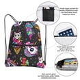 thumbnail image 3 of Naloa Cat Icecream Drawstring Backpack String Bag Cinch Water Resistant for Gym Shopping Sport Yoga, 3 of 6