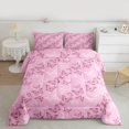 thumbnail image 2 of Manfei Princess Butterfly Bedding Comforter Set, Flower Floral Print Twin Comforter Sets, Teen Kid Girl Female Adult Reversible Bedding Set, Luxury Bedroom Decor, 2-Piece, 2 of 8