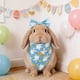 thumbnail image 5 of Bufanda triangular con estampado de conejito de Pascua, babero navideño de gatos y perros, ideal para accesorios fotográficos de fiesta de Pascua y decoraciones navideñas. Bufanda triangular de poliés, 5 of 6