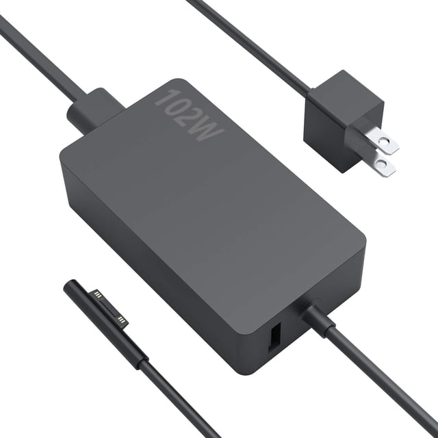 JESWO Cargador Surface Pro de 102 W, Adaptador de Corriente para Microsoft Surface Pro, Tablet Charger, Microsoft Surface Laptop