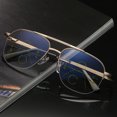 thumbnail image 1 of Gafas de lectura retro anti luz azul de doble propósito con zoom inteligente y gafas de lectura con luz diurna de enfoque múltiple progresivo, 1 of 5