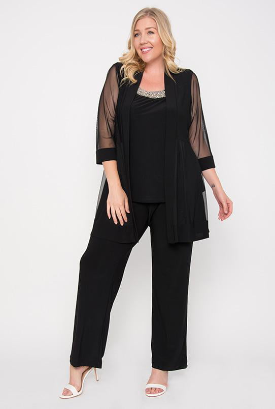women's plus size pant suits to wear to a wedding