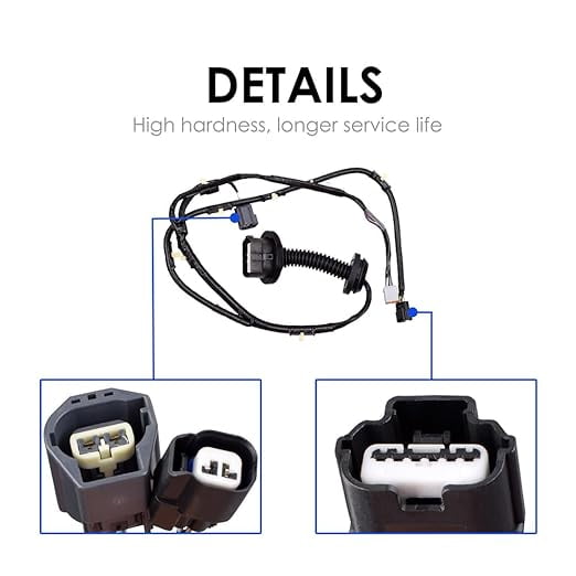 Rear Door Jumper Harness Compatible with 2009-2014 Ford F150 Crew Cab Rear Left Door Jumper Wire Assembly Replaces # 9L3Z-14630-CAA, AL3T-14632-DD, 9L3T-14632-JCA(Rear Right)
