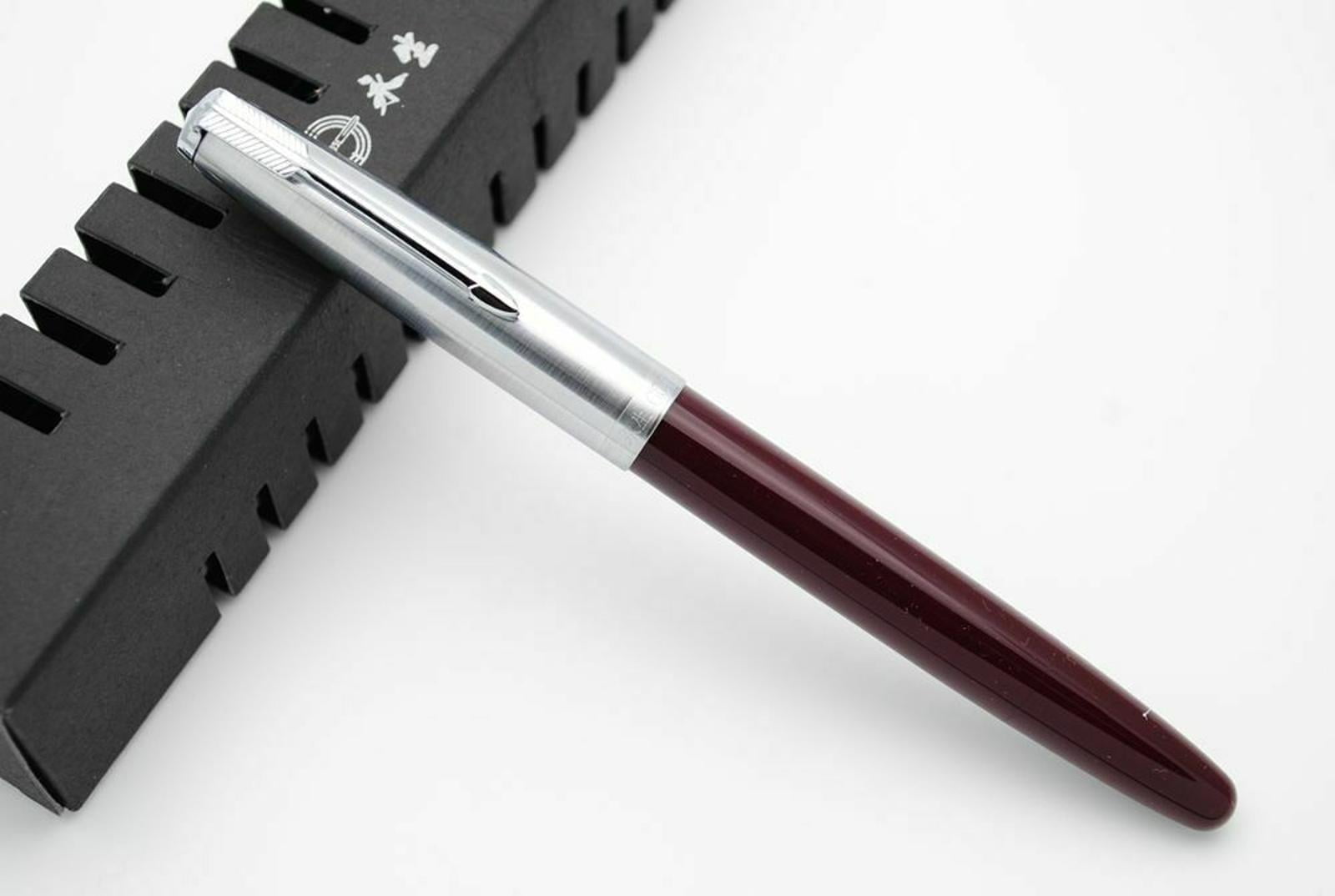 Fountain Pen Iridium F Nib 0.5mm, Resin Body Steel Cap Stylish for Everyday Writing Office