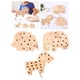 thumbnail image 5 of 3x Cordones de Madera Enhebr Juguetes Ayudas pa La Enseñanza Juego de Viaje Tablero de Actividades Bloque de Encaje de Madera Rompecabezas Animal Hugo Enhebrado de cordones, 5 of 10