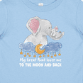 thumbnail image 4 of Inktastic My Great Aunt Loves Me to the Moon and Back Elephant Family Boys or Girls Baby T-Shirt, 4 of 5