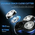 thumbnail image 5 of Sejoy Men's Electric Shaver Razor for Men Face,Beard Trimmer,Portable Electric Rotary Shaver, 2 in 1 3 Head 4D Cordless Rechargeable,with Pop-Up Trimmer, Washable,Use for Home Travel,Royal Blue, 5 of 12