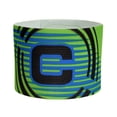 thumbnail image 2 of Brazalete elástico de capitán de fútbol de fuerte adherencia para entrenamiento de equipos de fútbol verde, 2 of 2
