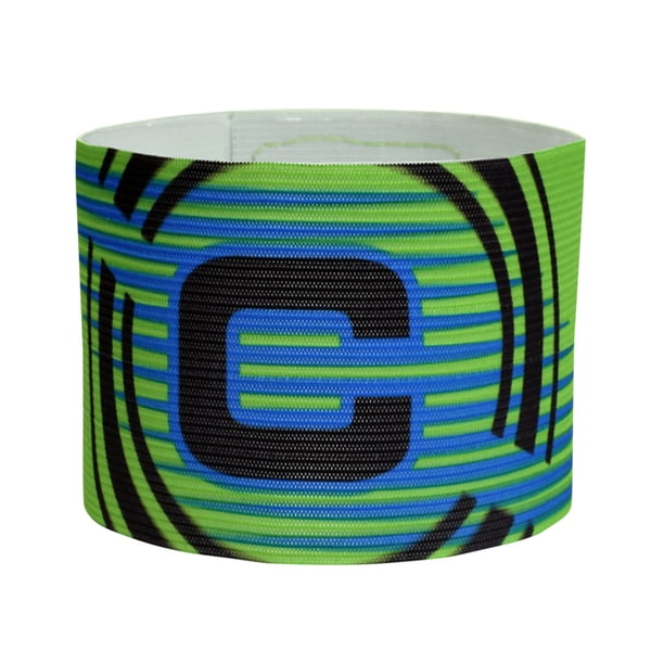 3uds. Brazalete elástico de capitán de fútbol de fuerte adherencia para entrenamiento de equipos de fútbol verde