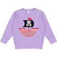 thumbnail image 2 of Inktastic Pirate Ship with Skull and Crossbones Toddler Sweatshirt, 2 of 4