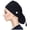 Black, variant on Scrub Cap with Buttons Bouffant Hat with Sweatband for Womens and Mens Adjustable Working Caps