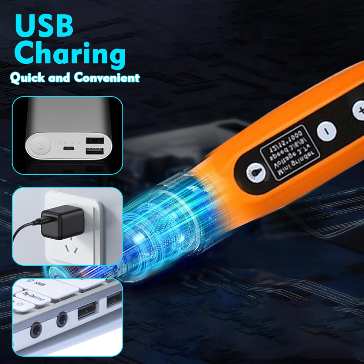 Mini jade engraving pen electric sander, used for engraving, drilling, grinding, polishing, engraving-tangerine