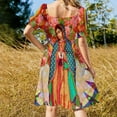 thumbnail image 3 of Guadalupe Collage Sleeveless Dress fairy dress Clothing, 3 of 6