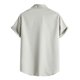thumbnail image 4 of Camisa de manga corta de un solo pecho con botones informales para la playa para hombre Pompotops  oipoqjl43710, 4 of 9
