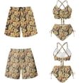 thumbnail image 6 of XYZCANDO Couple Matching Beach Outfit Hawaiian Swimwear Duck Hunting Men Board Shorts Two Piece Women Tummy Control Bikini His and Hers Set for Summer Vacation Resort Wear Cruise Outfit, 6 of 6