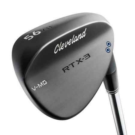Left Hand Cleveland RTX-3 Black Satin Wedge 56 Degree 11 Bounce Wedge Flex 2 Dot V-MG (Best Wedge Bounce For Tight Lies)