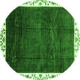 thumbnail image 1 of Ahgly Company Indoor Round Abstract Green Modern Area Rugs, 8' Round, 1 of 4