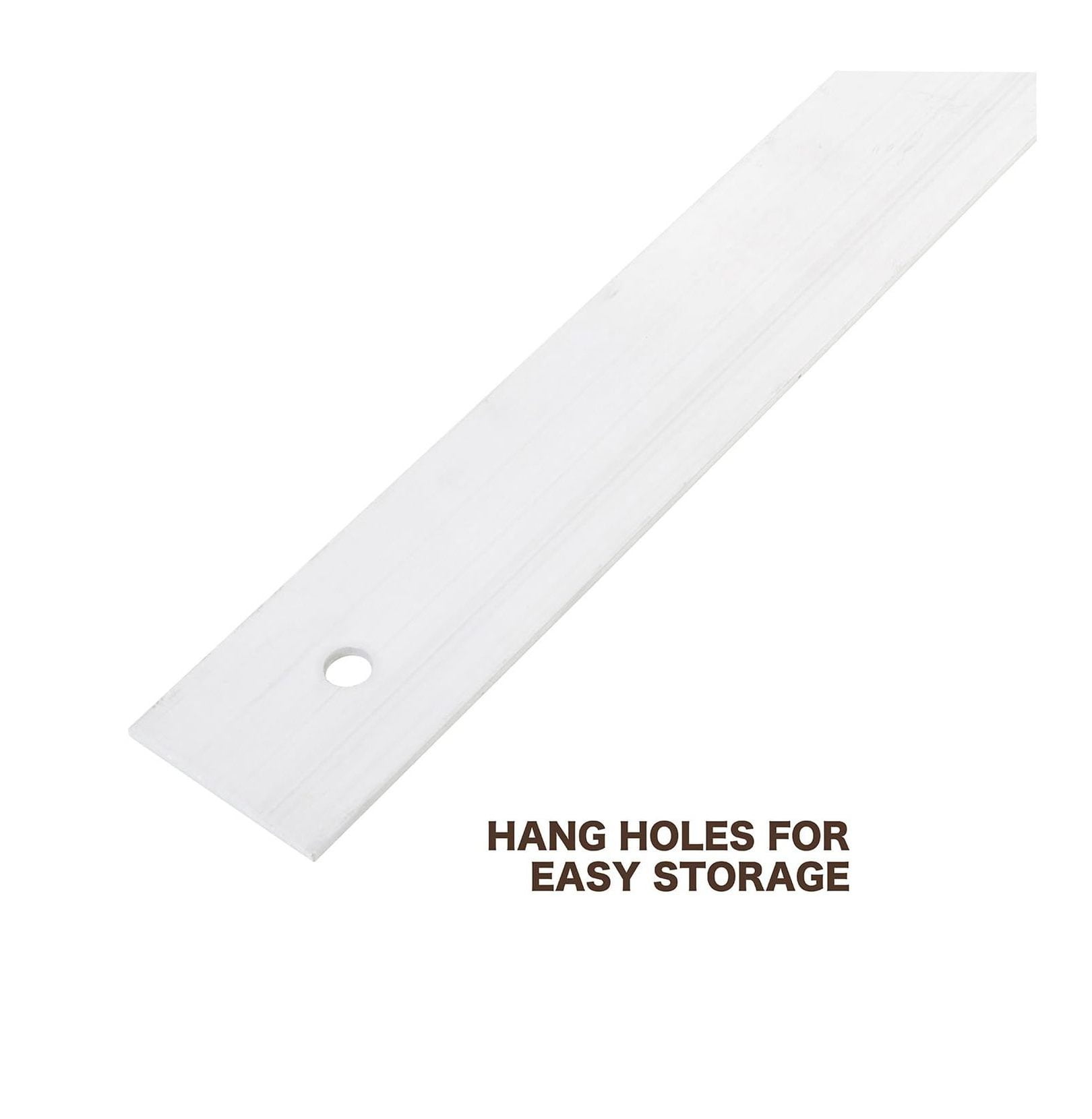 10207 24 Inch Straight Edge Aluminum Ruler, Heavy Duty 24 Inch Ruler with Metric and Standard Measurements, Extra Thick Precision Straight Edge