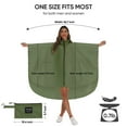 thumbnail image 2 of Poncho Imperméable avec Capuche Zippée pour Adulte, 2 of 4