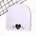 thumbnail image 2 of ZQUUVOU Heart Beanie Hat for Men Women Embroidery Slouchy Knit Beanie Hat Fall Winter Warm Lightweight Hat Skull Cap White A, 2 of 4