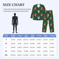 thumbnail image 2 of Mens Pajamas Set, Cute Cartoon Cat Heart Button Down Long Sleeve Loungewear Sleepwear Pjs sets for Men, 2 of 5
