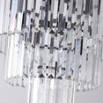 thumbnail image 7 of Canddidliike Luxury Crystal Chandelier, Modern Hanging Pendant Light Fixture for Dining Room Bedroom Living Room, Black, 7 of 7