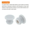 thumbnail image 4 of Uxcell Silicone Snap in Locking Hole Plugs,Rubber Panel Seal Cover Flush Type Panel Round for Kitchen 7.5mm Grey,10Pcs, 4 of 6