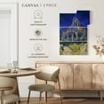 thumbnail image 5 of Elephant Stock The Church At Auvers Sur Oise Wall Art - Vertical Multi Panel Canvas - Living Room Wall Decor - Religion Spirituality Multi Panel - Gray And Blue Decor By Vincent Van Gogh - 32" X 50", 5 of 8