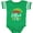 Football Green and White, variant on Christmas Littlest Elf Holiday Boys or Girls Baby Bodysuit