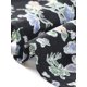 thumbnail image 5 of INSPIRE CHIC Vestido Largo Bohemio de Flores para Mujeres con Cuello Cuadrado y Mangas Cortas Abullonadas, Vestido Maxi Casual XS Negro, 5 of 6