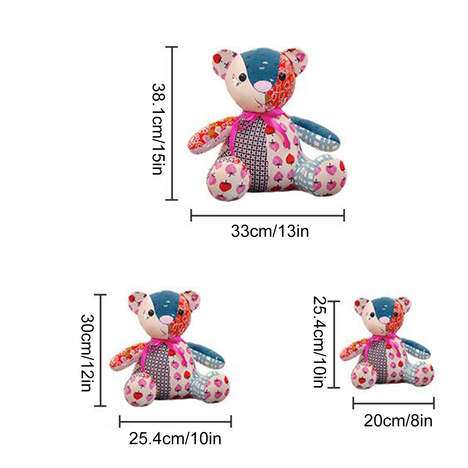 Memory Bear Template Ruler Set, 10pcs Memory Bear Sewing Patterns Template  with Instructions, Memory Bear Patterns for Sewing