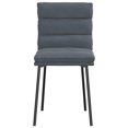 thumbnail image 3 of vidaXL Chaises de Salle à Manger 2 Pcs Velours Gris Foncé, 3 of 5