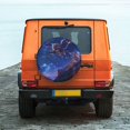 thumbnail image 2 of Fotbe Starry Sky Wall Flying Tiger Spare Tire Cover Thickening Universal Fit for Jeep, Trailer, RV, SUV, Truck, Tough Tire Wheel Soft Cover-15 inch, 2 of 8