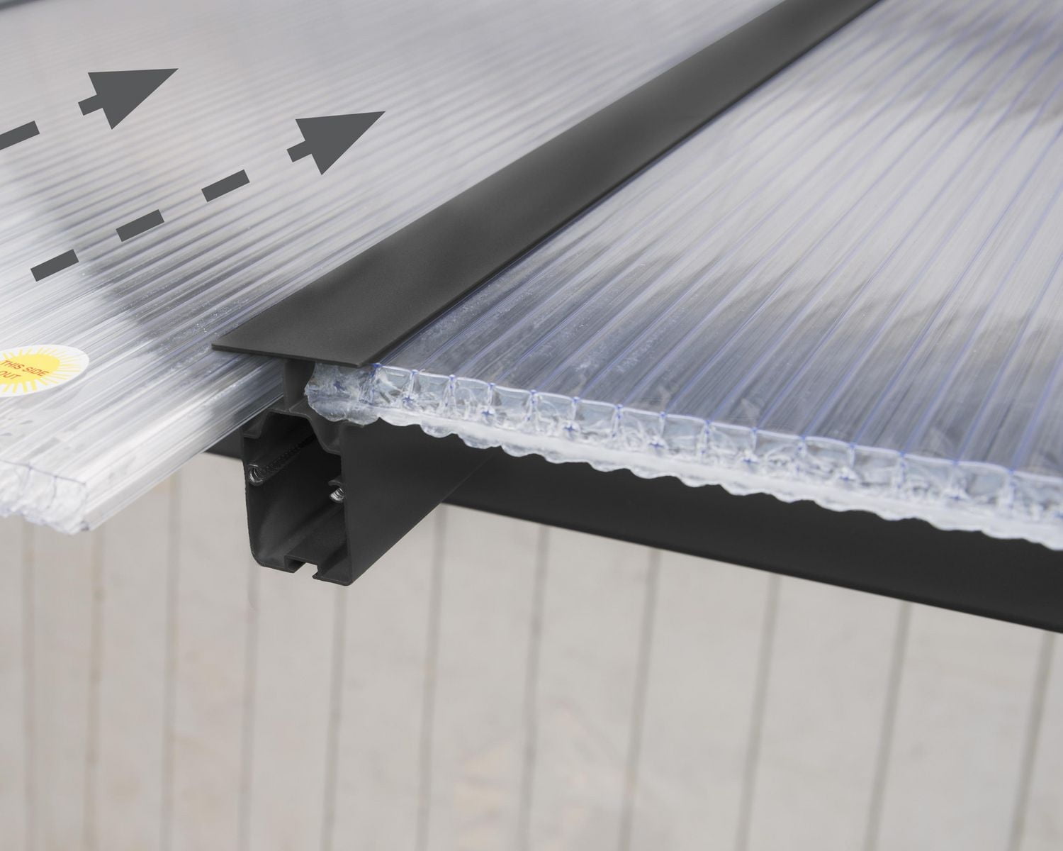 CANOPIA by PALRAM Housse de patio en aluminium Olympia, 10 pi x 24 pi, gris