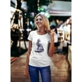 thumbnail image 2 of Cute Grunge Watercolor Kitty T-Shirt Women -Image by Shutterstock, Female Small, 2 of 4