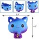 thumbnail image 4 of BR Juguete blando Galaxy con forma de helado de gato morado, crecimiento lento, alivio del estrés, regalo suave de primera calidad, 4 of 5