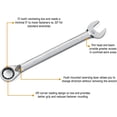 thumbnail image 3 of GEARWRENCH 13 Pc. 12 Point Reversible Ratcheting Combination SAE Wrench Set - 9509N, 3 of 11