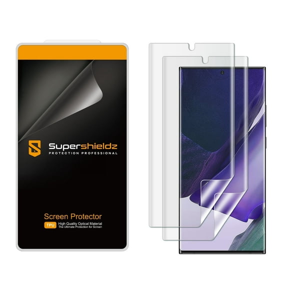 [2-Pack] Supershieldz for Samsung Galaxy Note 20 Ultra 5G Screen Protector, [Full Screen Coverage] Anti-Bubble High Definition (HD) Clear Shield