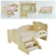 thumbnail image 4 of Cama de simución con escaleras, , muebles en mini para muñeca bebé de 1/6 30cm, accesorio de muebles de madera Llevar CUTICAT cama de muñeca, 4 of 8
