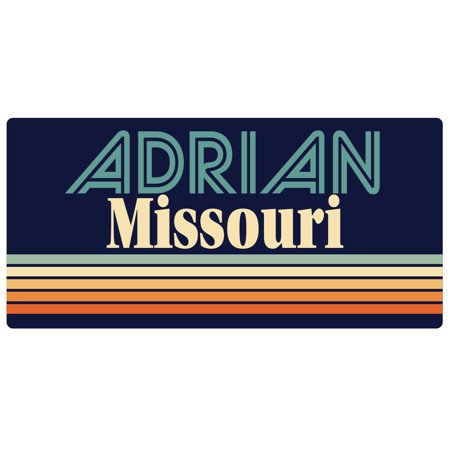 Adrian Missouri 5 x 2.5-Inch Vinyl Decal Sticker Retro Design