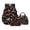 Black and Orange - Dogs Floral, variant on DISNIMO Truck Print Kids Backpack for Boys, 3 in 1 School Backpack Set with Insulated Lunch Box & Pencil Case, Lightweight Large Capacity School Bag for Teen Boys 8-12