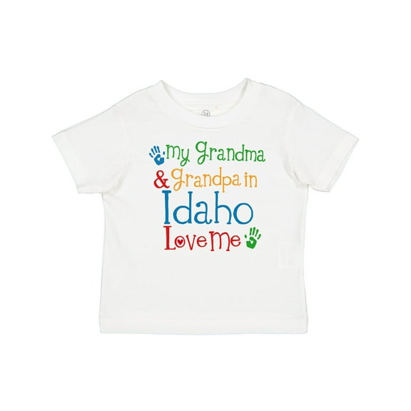 Inktastic Idaho Grandma Grandpa Loves Me Boys or Girls Baby T-Shirt