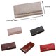 thumbnail image 2 of Qarigey Cartera de mujer portátil elegante reemplazo botón a presión gran capacidad Color sólido Rectangular tarjetero monedero Carteras Rojo púrpura Qarigey AP019431-04, 2 of 6